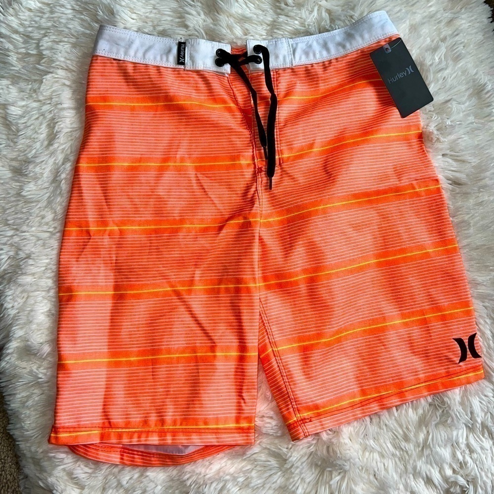 𝅺HURLEY Boys Multi-Colored Board Shorts Size 16/28